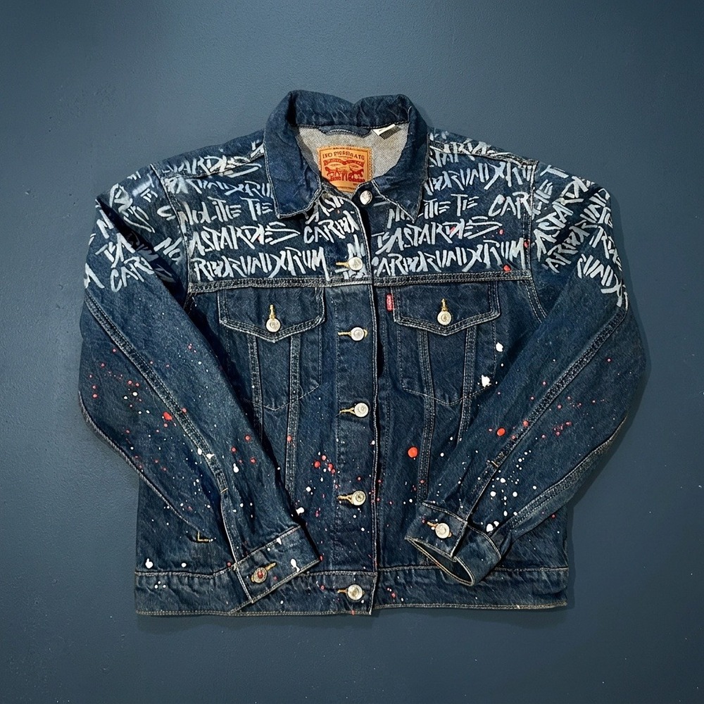 Levi's The Handmaid's Tale Limited Edition Ex-Boyfriend Denim Trucker Jacket L